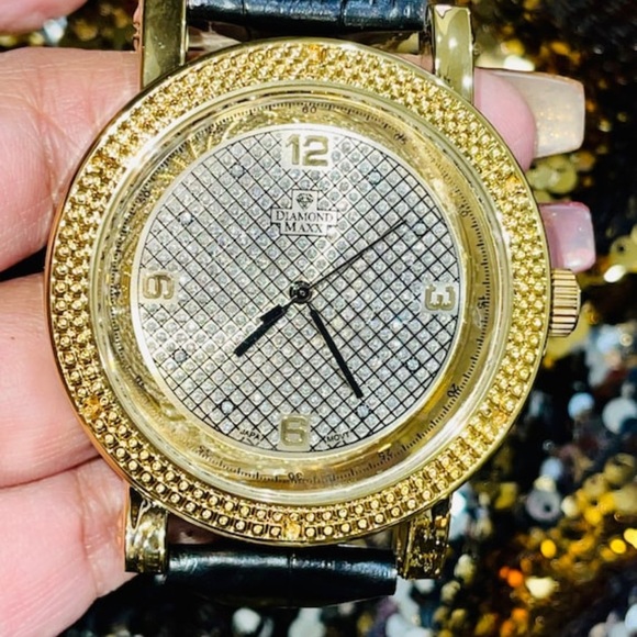 Real diamond watch for women, hiphop genuine diamond watch, gift for ladies SALE - Picture 2 of 6